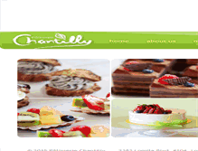 Tablet Screenshot of patisseriechantilly.com